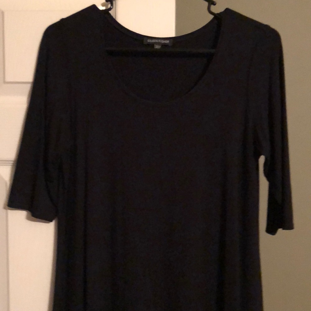 Eileen Fisher black tunic